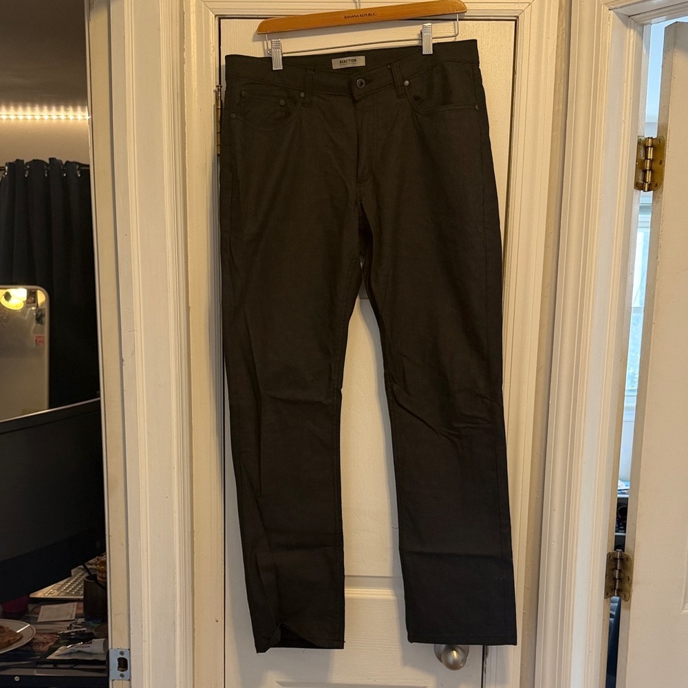 Kenneth Cole Men's Charcoal Straight Jeans